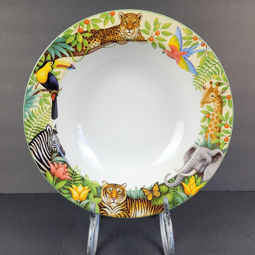 Sakura Jungle Animals Stoneware Dish Bowl